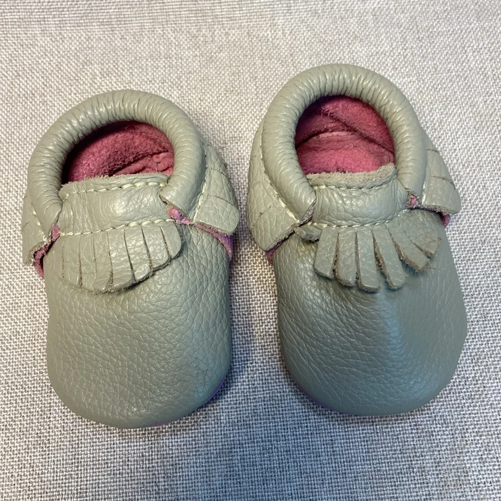 Freshly Picked Newborn Moccasin Baby Shoe. Size 1